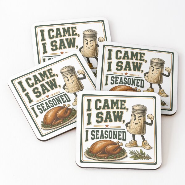 Item preview, I Came I Saw I Seasoned – Salt & Pepper Shaker designed and sold by BernoNickel.