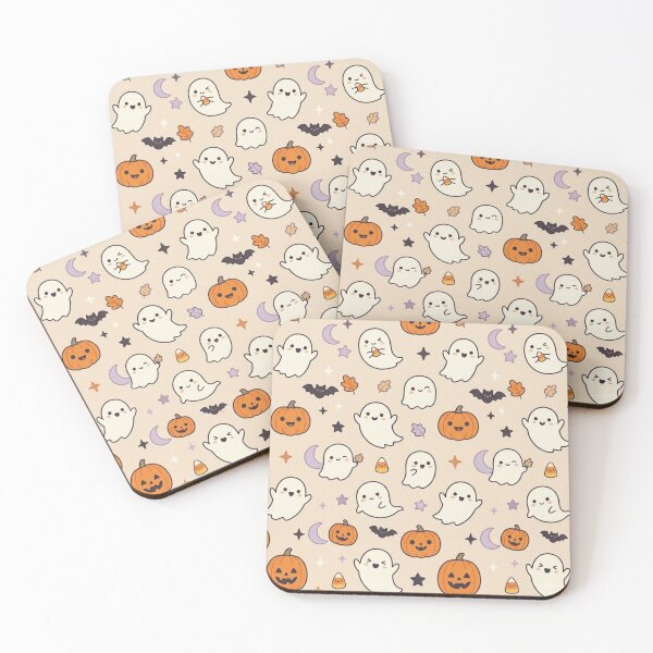 Item preview, Cute Kawaii Halloween Seamless Pattern designed and sold by FashioonTrends.