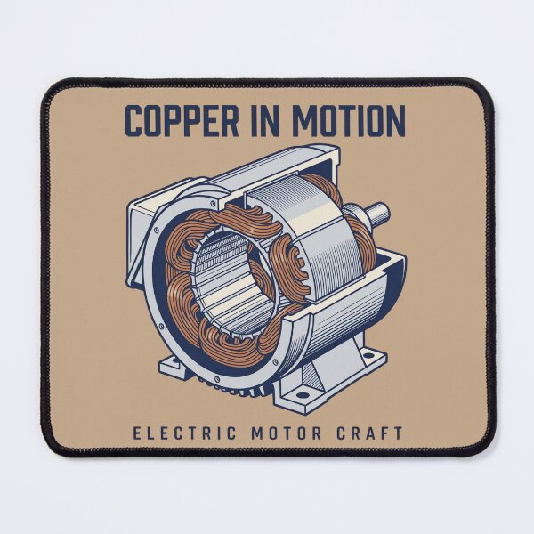 Item preview, Copper in Motion | Electric Motor Winding Illustration designed and sold by Amr Darwish Graphic designer.