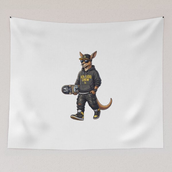 Item preview, Cool Skater Kangaroo Venice Beach Streetwear designed and sold by Gianlu1215.