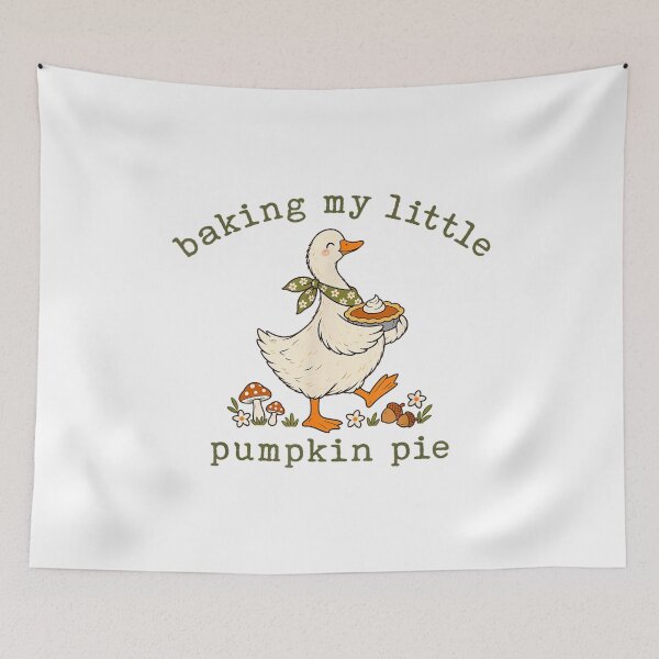 Item preview, Baking My Little Pumpkin Pie Thanksgiving Pregnancy Announcement Goose Graphic designed and sold by kiralynstration.