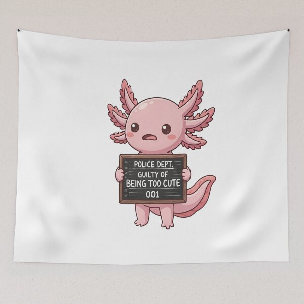 Item preview, Guilty Of Being Too Cute Axolotl designed and sold by Ella_Sketch.