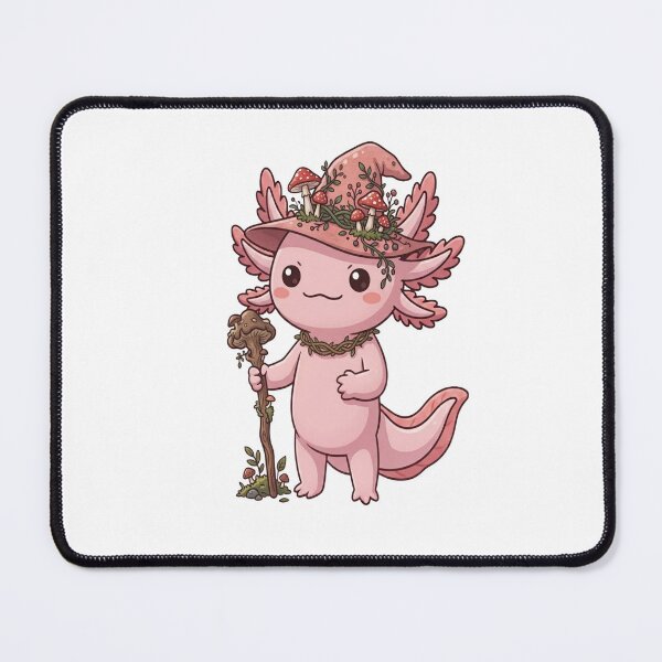 Item preview, Cute Mushroom Wizard Axolotl Staff designed and sold by Ella_Sketch.