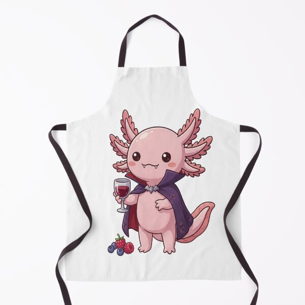 Item preview, Cute Vampire Axolotl Wine Glass designed and sold by Ella_Sketch.
