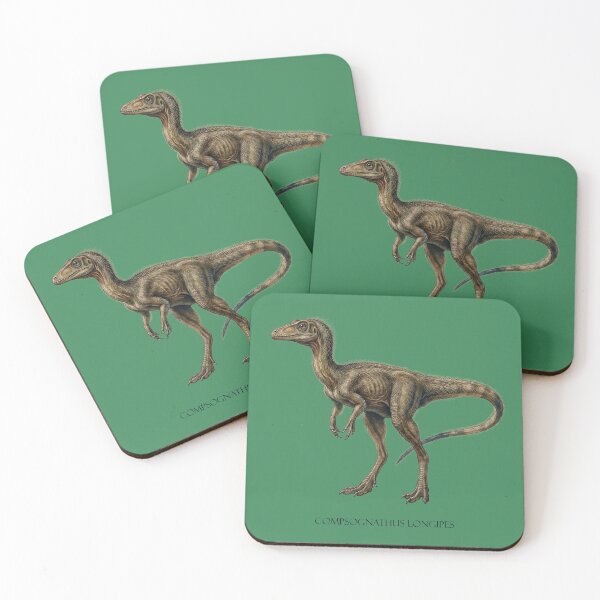 Item preview, Compsognathus Longipes: Jurassic Micro-Predator Fossil Print designed and sold by FreiherrPK.