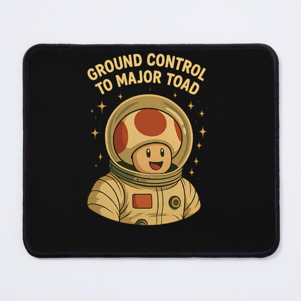 Item preview, Ground Control To Major Toad Funny Gamer Space Parody designed and sold by baum-alleens.