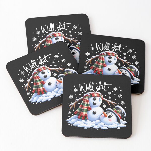 Item preview, Well Shit Snowmen Winter Wonderland Funny Christmas Humor designed and sold by dexlawpie.