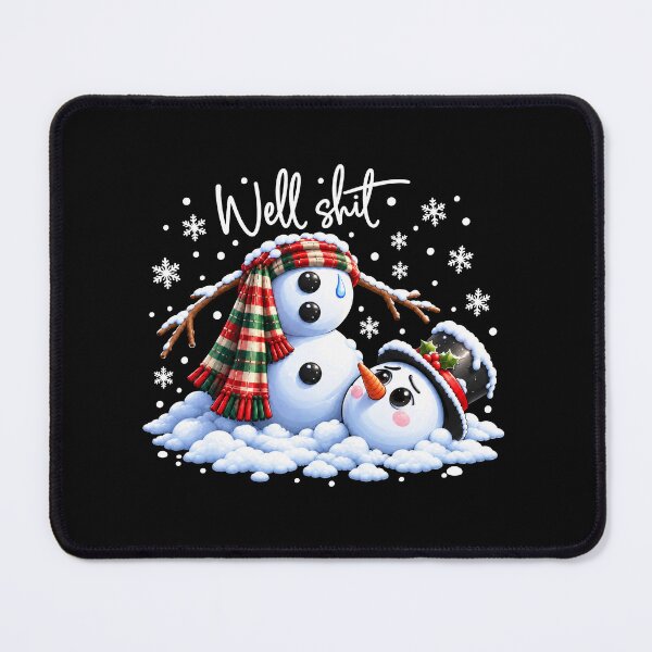 Item preview, Well Shit Snowmen Winter Wonderland Funny Christmas Humor designed and sold by dexlawpie.