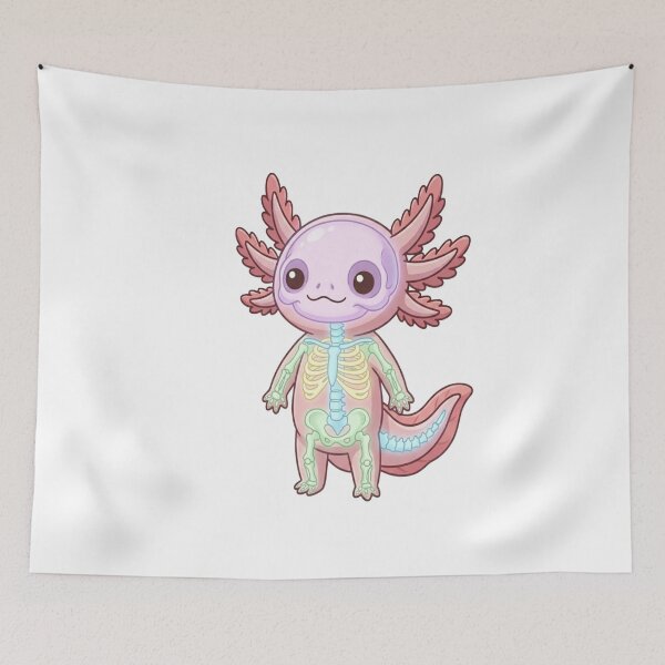 Item preview, Cute Skeleton Axolotl X-Ray Bones designed and sold by Ella_Sketch.