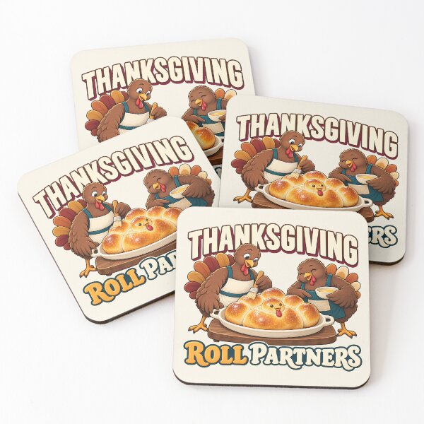 Item preview, Thanksgiving Baking Roll Partners Funny Turkeys designed and sold by MythicCotton.