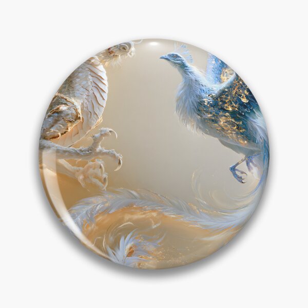 Item preview, Golden Dragon and Blue Phoenix designed and sold by VisionaryVeils.