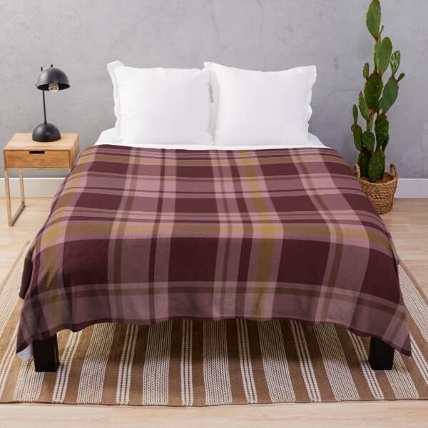 Item preview, Burgundy Plaid Tartan Grid Rich Cozy Warm Aesthetic Vibe designed and sold by Pattique.