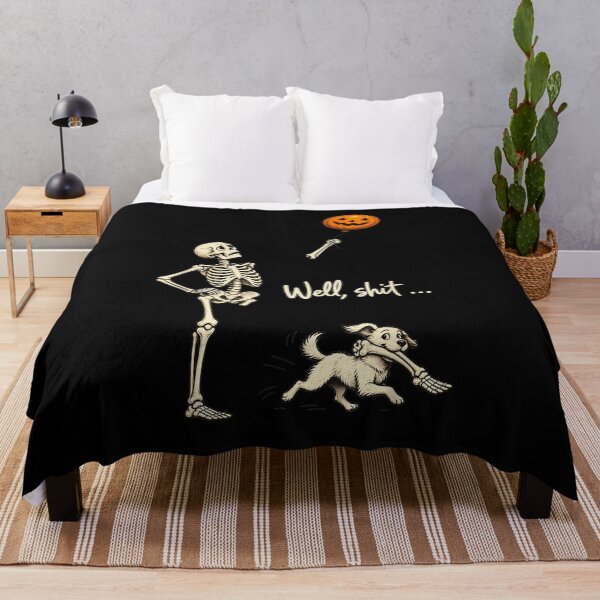 Item preview, Funny Skeleton Losing Bones to a Puppy designed and sold by RenettaFunky.