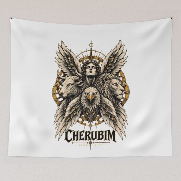 Item preview, Biblical Cherubim Angel Ezekiel Vision Four Faces designed and sold by k3rstman1.