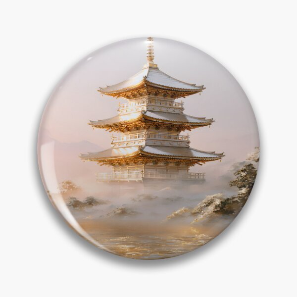 Item preview, Pagoda on the Misty Lake designed and sold by VisionaryVeils.