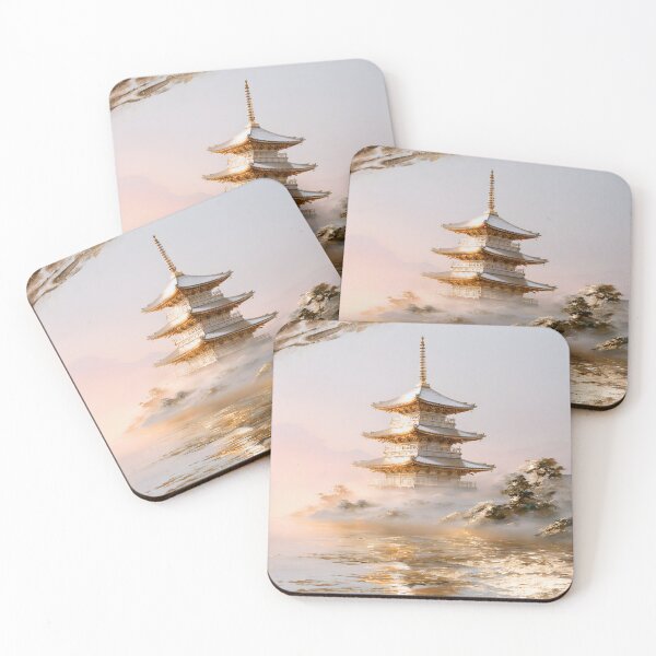 Item preview, Pagoda on the Misty Lake designed and sold by VisionaryVeils.