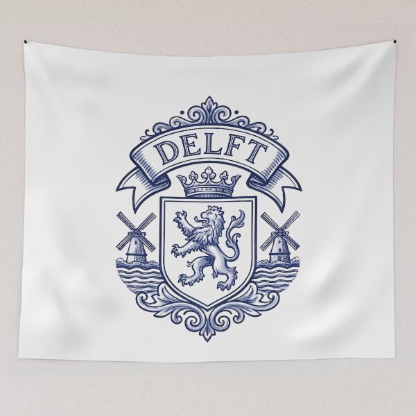 Item preview, Vintage Delft Netherlands Heraldic Lion Emblem designed and sold by k3rstman1.