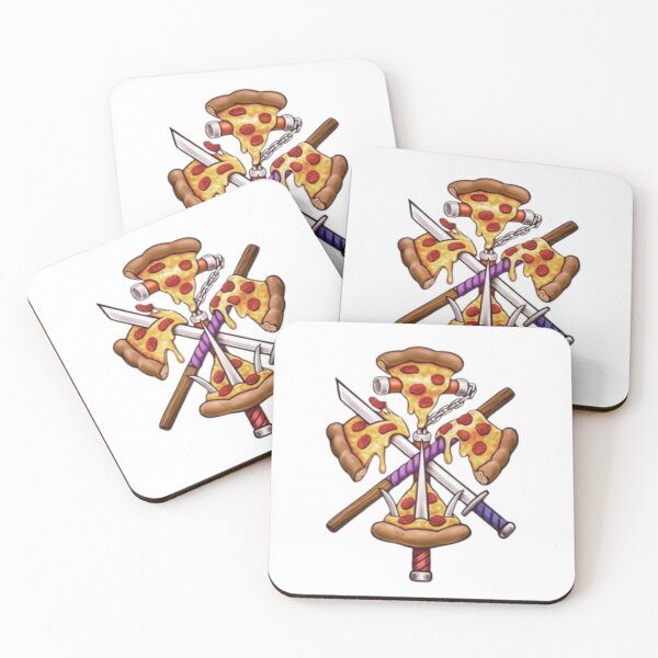 Item preview, Pizza Slices Crossed Ninja Weapons designed and sold by WATEKE.
