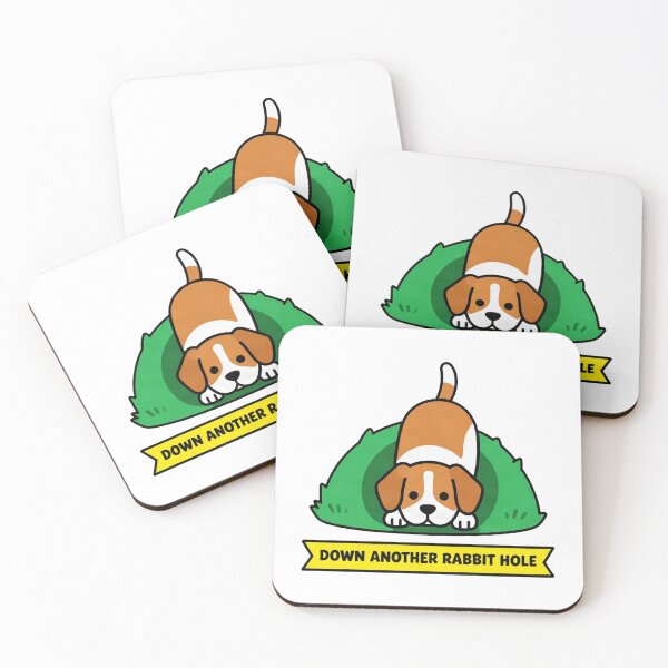 Item preview, Down Another Rabbit Hole - Funny ADHD Chaos Beagle designed and sold by Arc2020.