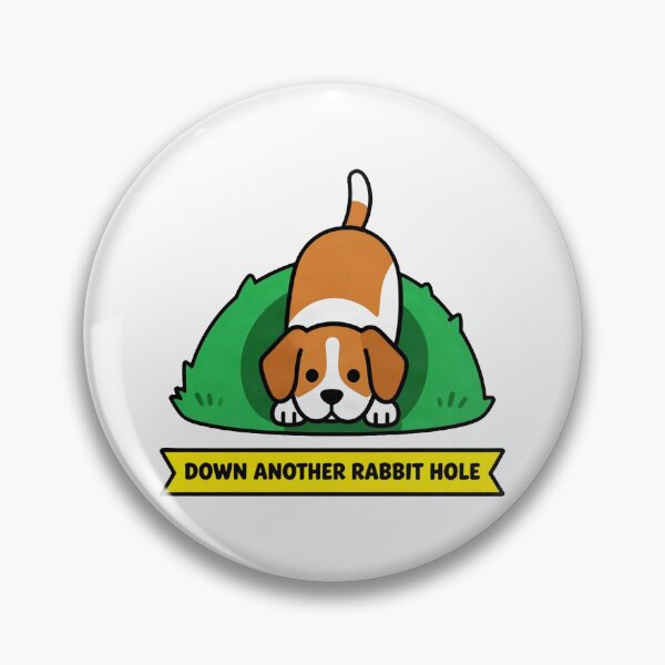 Item preview, Down Another Rabbit Hole - Funny ADHD Chaos Beagle designed and sold by Arc2020.