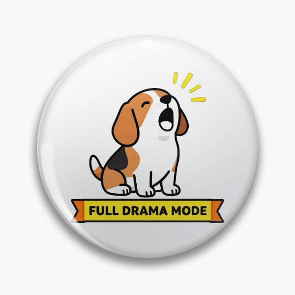 Item preview, Full Drama Mode - Dramatic Beagle Howling Meme designed and sold by Arc2020.
