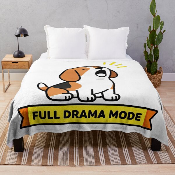 Item preview, Full Drama Mode - Dramatic Beagle Howling Meme designed and sold by Arc2020.