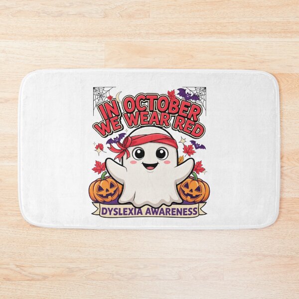 Item preview, In October We Wear Red Dyslexia Awareness designed and sold by Naitsebas.