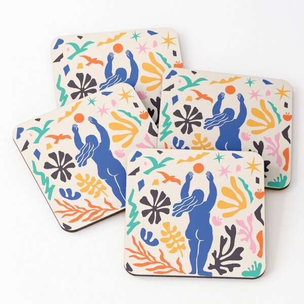 Item preview, Matisse Woman Sun Abstract Colorful Illustration designed and sold by Retr0Tshirts.