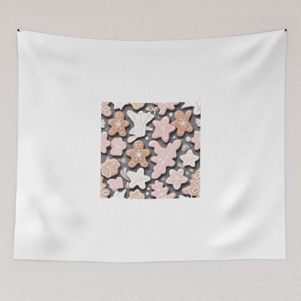Item preview, Gingerbread Cookies Retro Flat Art designed and sold by ChromaLens.