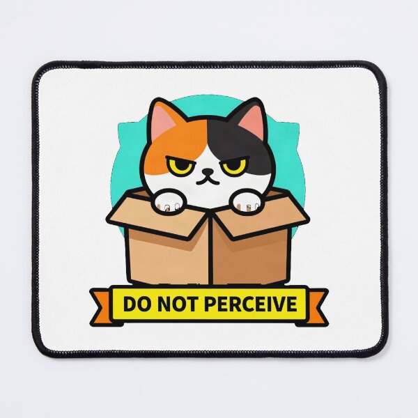 Item preview, Do Not Perceive - Grumpy Introvert Calico Cat Badge designed and sold by Arc2020.