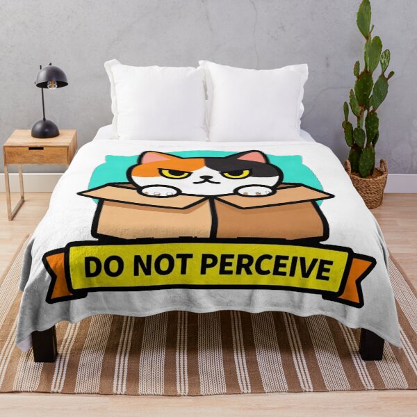 Item preview, Do Not Perceive - Grumpy Introvert Calico Cat Badge designed and sold by Arc2020.