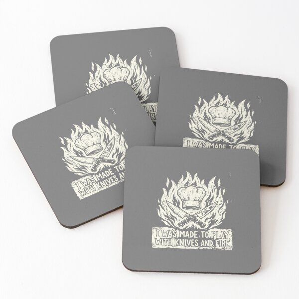 Item preview, I Was Made To Play With Knives And Fire Chef Cook Kitchen Professional designed and sold by SofiBlair.