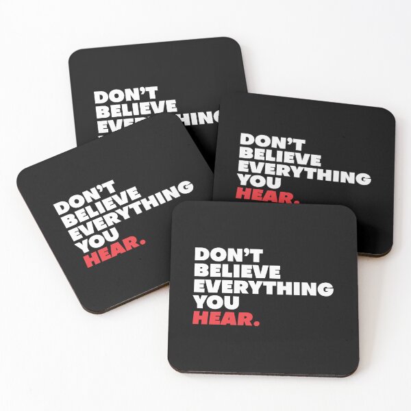 Item preview, Don't Believe Everything You Hear - Wisdom 2 designed and sold by Vector-Artist.
