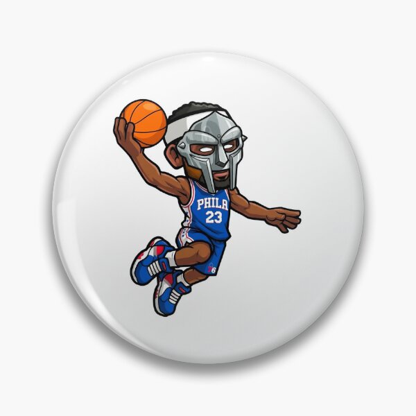 Item preview, Lebron James Sixers-The Masked Villain Dunk – Philly Basketball Art designed and sold by tinydreams10.