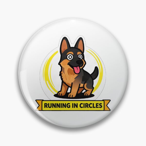 Item preview, Running In Circles - Funny ADHD Procrastination German Shepherd designed and sold by Arc2020.