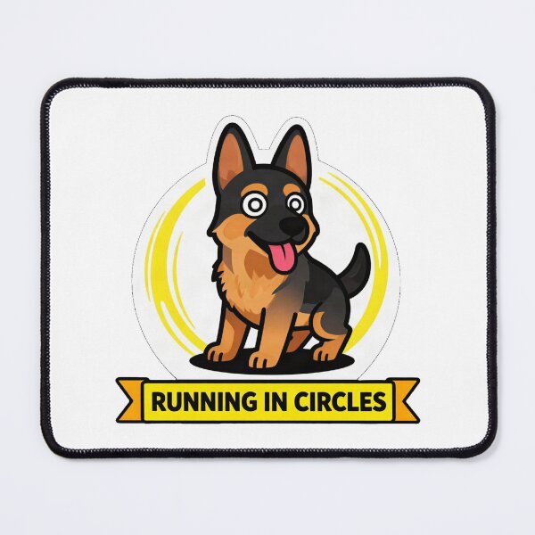 Item preview, Running In Circles - Funny ADHD Procrastination German Shepherd designed and sold by Arc2020.