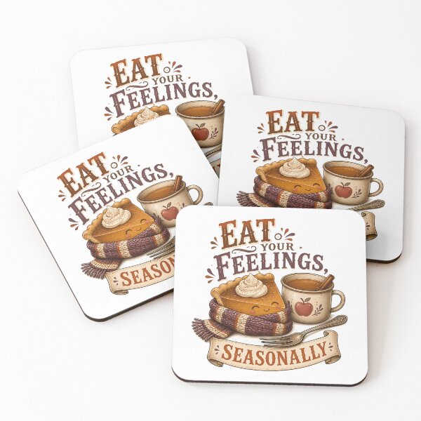 Item preview, Eat Your Feelings Seasonally – Autumn Pie & Coffee designed and sold by KristenosNehk.