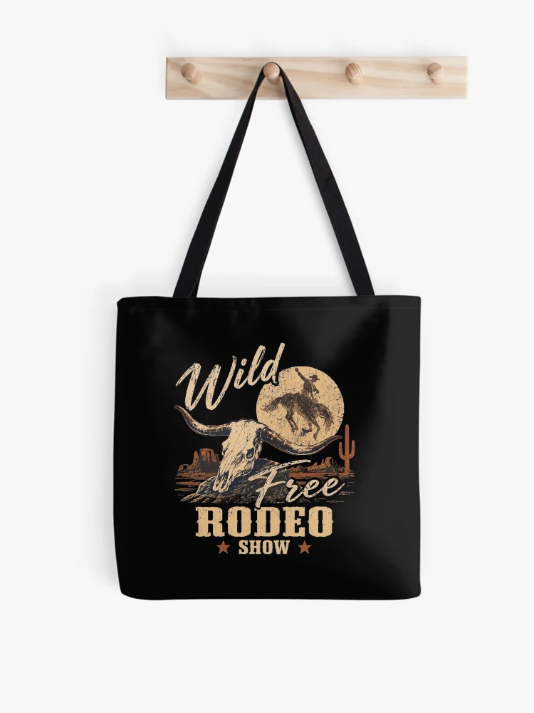 Thumbnail 1 of 2, Tote Bag, Wild Free Rodeo Show designed and sold by AvahPace.