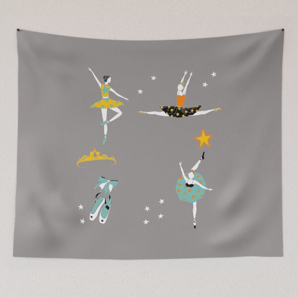 Item preview, Starry Ballet Dancers and Pointe Shoes Art-60 designed and sold by IngolfFuchs.