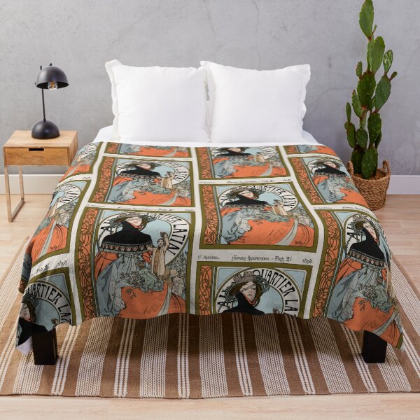 Item preview, Au Quartier Latin Mucha 1898 designed and sold by artofuniverse.