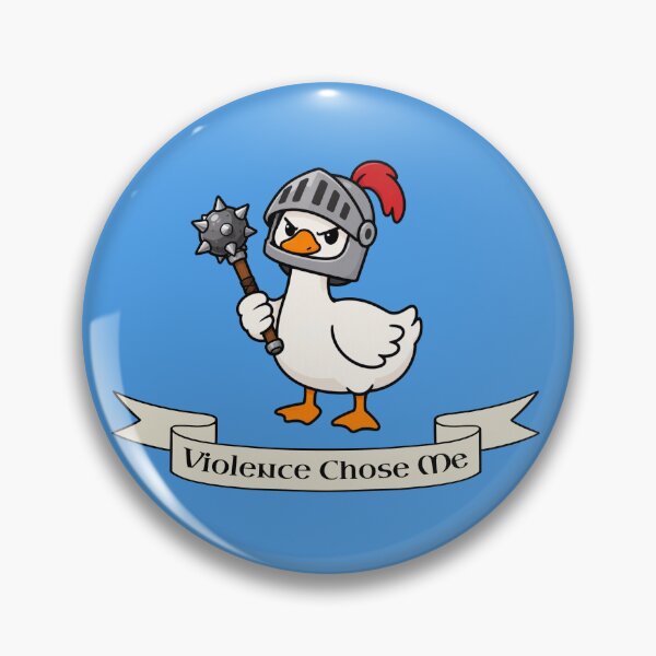 Item preview, Violence Chose Me Funny Knight Goose with Mace designed and sold by LabFish Creations.