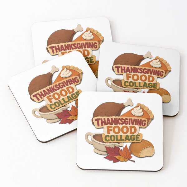 Item preview, Thanksgiving Food Collage – Autumn Harvest Feast designed and sold by KristenosNehk.