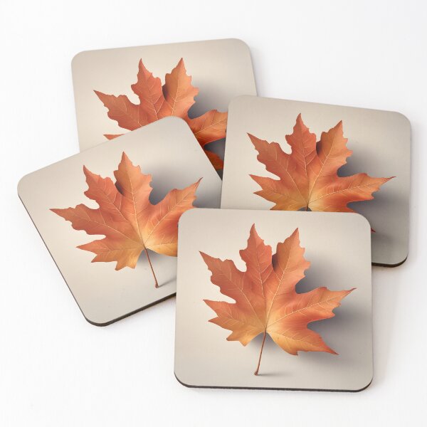 Item preview, Red Maple Leaf Painted Art designed and sold by ChromaLens.