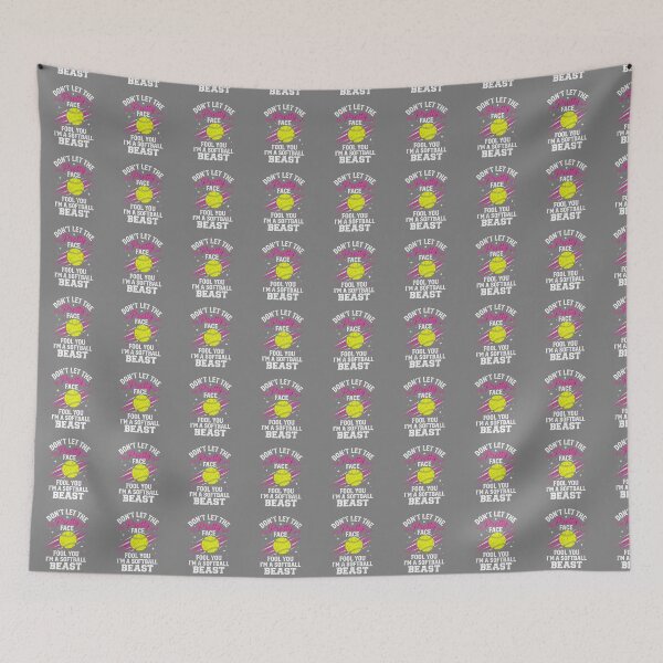 Item preview, Don't Let The Pretty Face Fool You I'm A Softball Beast Player Athlete designed and sold by SofiBlair.