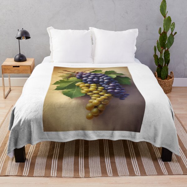 Item preview, Grapes with Vine Leaves Painted Art designed and sold by ChromaLens.