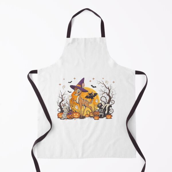 Item preview, Spooky Deer with Witch Hat and Pumpkin in Haunted Forest Halloween Design designed and sold by Tedejazmin.