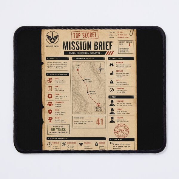 Item preview, Project Mission Brief – Funny Planning Engineer designed and sold by Eng-Art.
