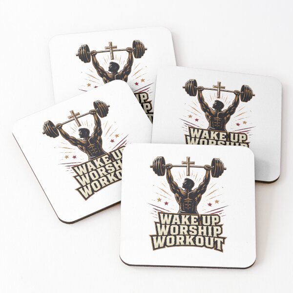 Item preview, Wake Up Worship Workout Christian Gym Fitness Bodybuilding designed and sold by CutieGalore.