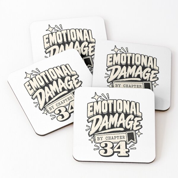 Item preview, Emotional Damage Chapter 34 BookTok Typography designed and sold by Win Hardy.