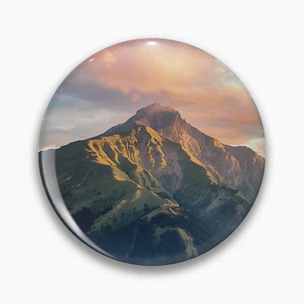 Item preview, Majestic Mountain Landscape at Sunrise with Vibrant Sky and Serene Nature Scene designed and sold by desigertshirt4k.